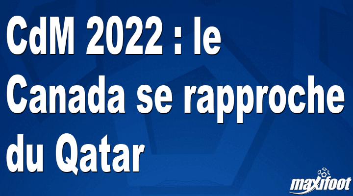 CdM 2022 : le Canada se rapproche du Qatar thumbnail