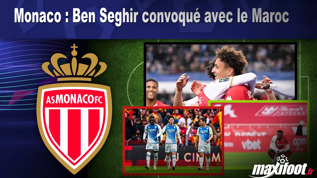 Brèves Actus Foot: Monaco : Ben Seghir convoqu avec le Maroc - Football thumbnail