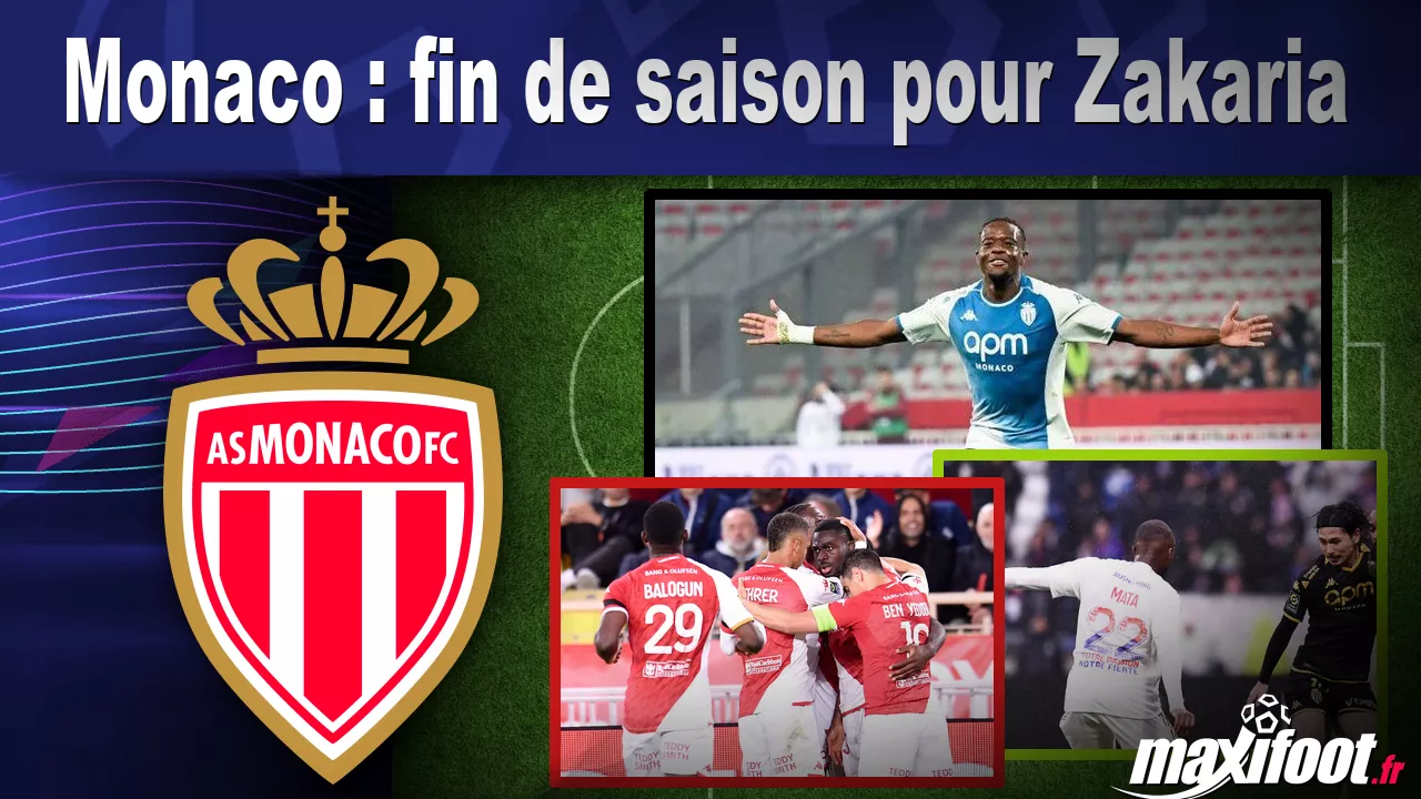 Monaco : fin de saison pour Zakaria - Football thumbnail