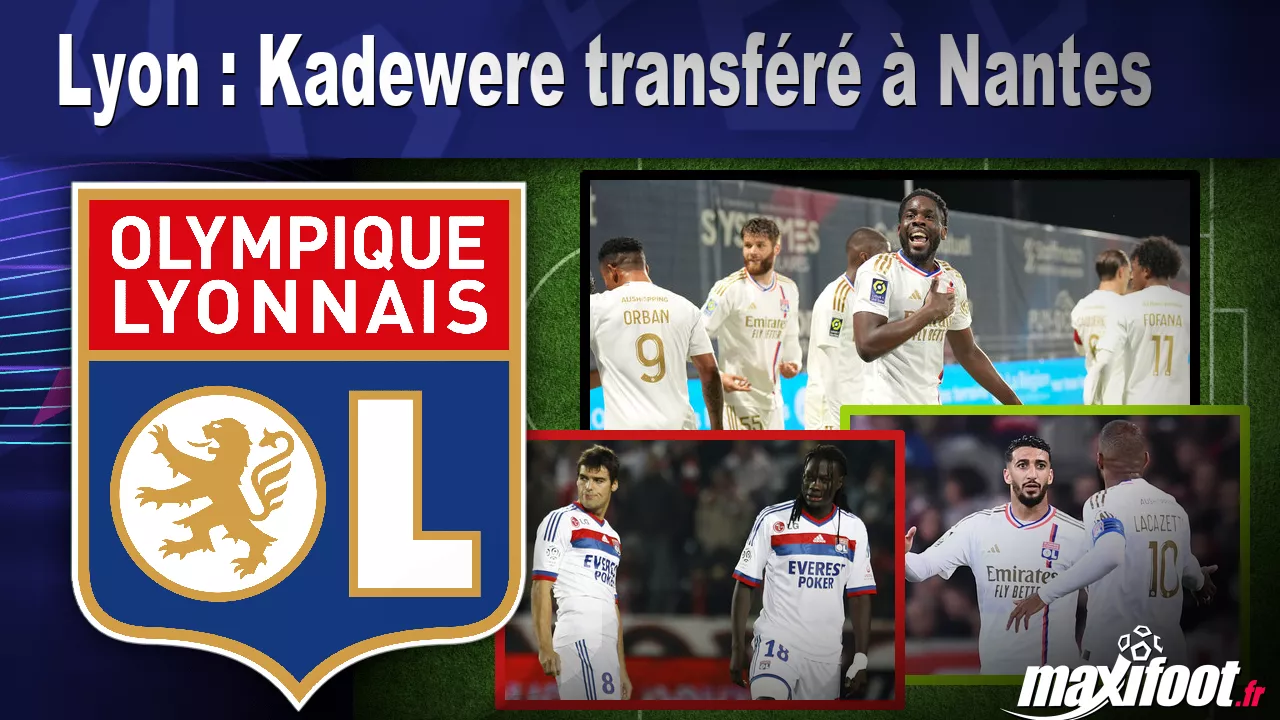 Lione: trasferimento Kadewere Nantes - Miniatura calcio